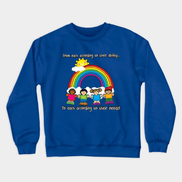 Sharing is Caring Crewneck Sweatshirt by FlyerCat